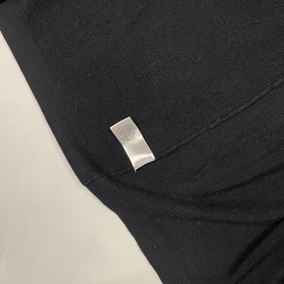 Knit by Hampshire Studio Black Cardigan Sweater Open Front Long Sleeve Sz Small - Picture 7 of 7